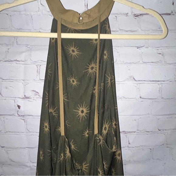 Free People Through the Night Green Sun Halter Top Size‎ L - Picture 8 of 11